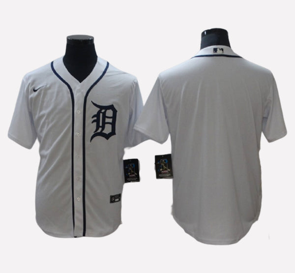 Detroit Tigers White Cool Base Men's Stitched Jersey