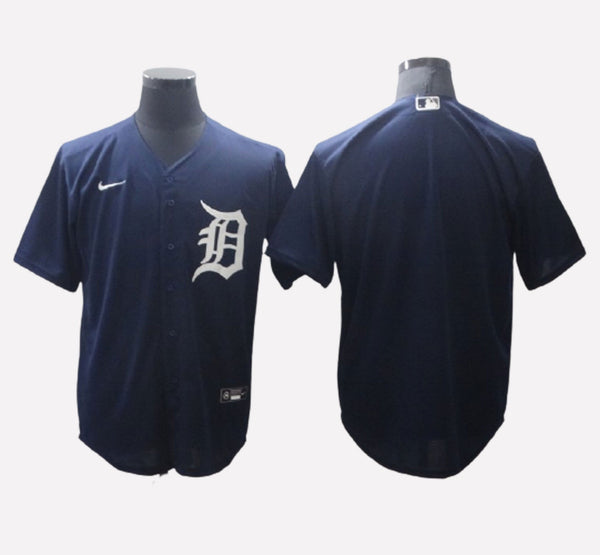 Detroit Tigers Navy Cool Base Men's Stitched Jersey