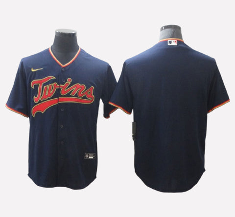 Minnesota Twins Navy Cool Base Men's Stitched Jersey