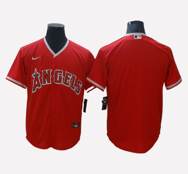 Los Angeles Angels Red Cool Base Men's Stitched Jersey