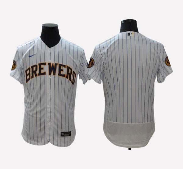 Milwaukee Brewers Blank FlexBase Men's Stitched Jersey