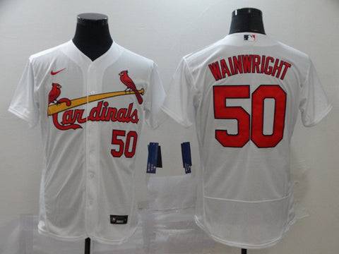 Men's Adam Wainwright  St. Louis Cardinals Player White Jersey -Flex Base