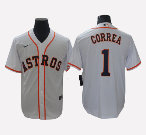 Houston Astros #1 Carlos Correa Cool Base Men's Stitched Jersey