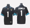 Jacksonville Jaguars #1 Travis Etienne Men's Stitched Jersey