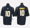 Los Angeles Chargers #10 Justin Herbert Men's Stitched Jersey