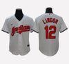 Cleveland Indians #12 Francisco Lindor Men's Stitched Jersey