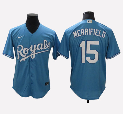 Kansas City Royals #15 Whit Merrifield Cool Base Men's Stitched Jersey