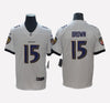 Baltimore Ravens #15 Marquise Brown Men's Stitched Jersey