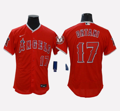 Los Angeles Angels #17 Shohei Ohtani Flex Base Men's Stitched Jersey