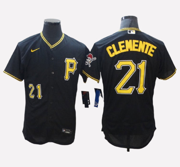 Pittsburgh Pirates #21 Roberto Clemente Men's Stitched Jersey