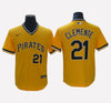 Pittsburgh Pirates #21 Roberto Clemente Men's Stitched Jersey