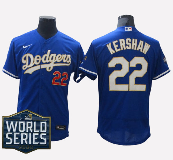 Los Angeles Dodgers #22 Clayton Kershaw FlexBase Men's Stitched Jersey