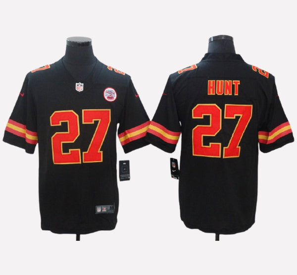 Kansas City Chiefs #27 Kareem Hunt Men's Stitched Jersey