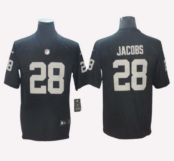 Las Vegas Raiders #28 Josh Jacobs Men's Stitched Jersey