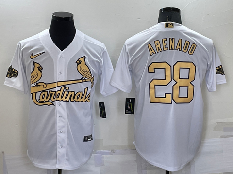 Men's Nolan Arenado St. Louis Cardinals Player White 2022 All-Star Game Jersey