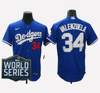 Fernando Valenzuela #34 Los Angeles Dodgers FlexBase Men's Stitched Jersey