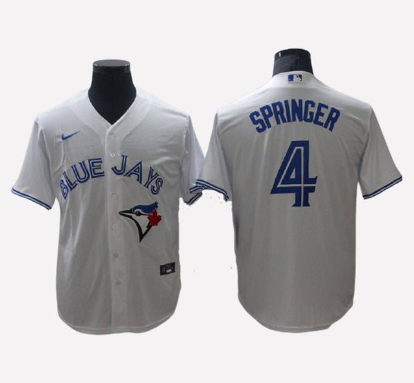 Toronto Blue Jays #4 George Springer Men's Stitched Jersey