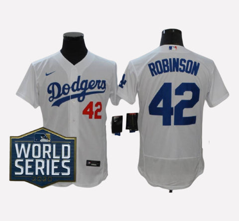 Los Angeles Dodgers #42 Jackie Robinson FlexBase Men's Stitched Jersey