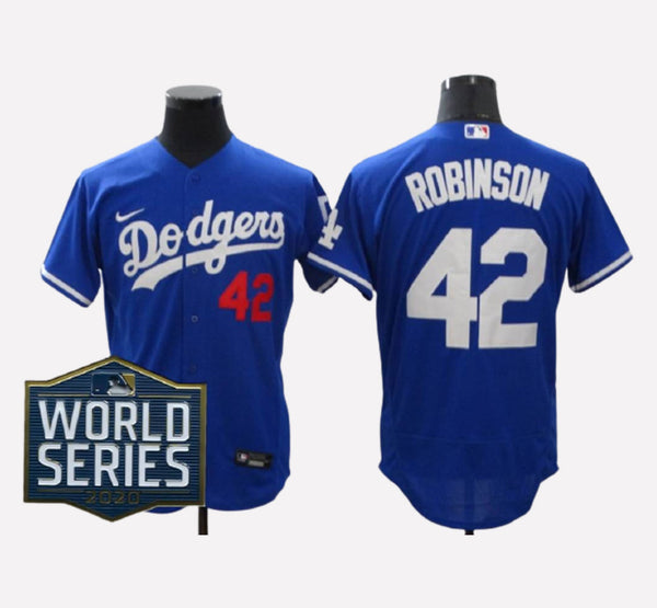 Los Angeles Dodgers #42 Jackie Robinson FlexBase Men's Stitched Jersey