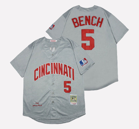 Cincinnati Reds #5 johnny bench Cool Base Men's Stitched Jersey