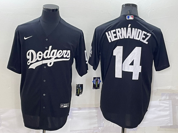 Men's Enrique Hernandez Los Angeles Dodgers Player Replica Jersey - Black