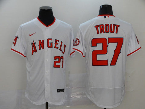 Men's Mike Trout #27 Los Angeles Angels Player Jersey - Flex Base