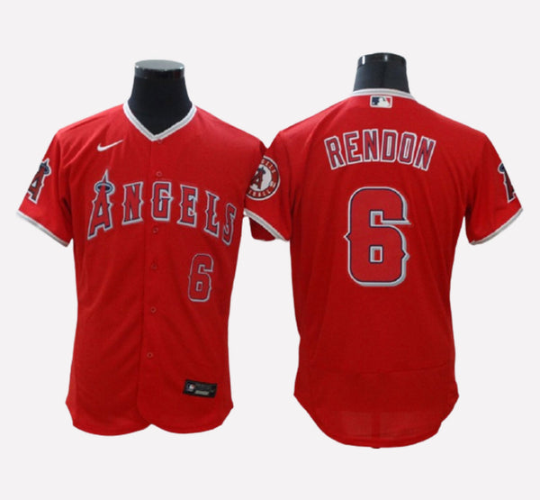 Los Angeles Angels #6 Anthony Rendon Flex Base Men's Stitched Jersey