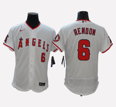 Los Angeles Angels #6 Anthony Rendon Flex Base Men's Stitched Jersey