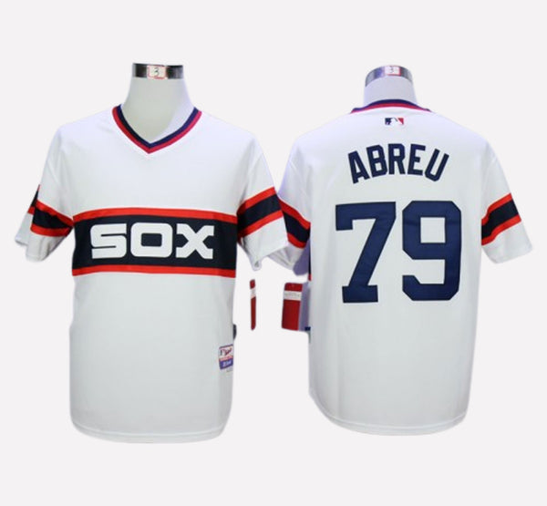 Chicago White Sox #79 Jose Abreu White Men's Stitched Jersey