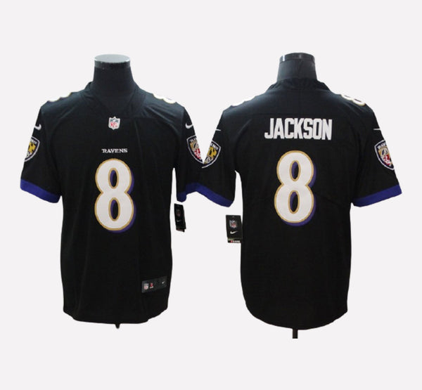 Baltimore Ravens #8 Lamar Jackson Men's Stitched Jersey