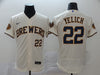 Men's Christian Yelich Milwaukee Brewers Player Jersey - Flex Base