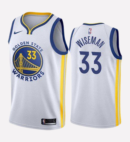 Men's Golden State Warriors #33 James Wiseman stitched jersey