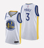 Men's Golden State Warriors#3 Jordan Poole stitched jersey