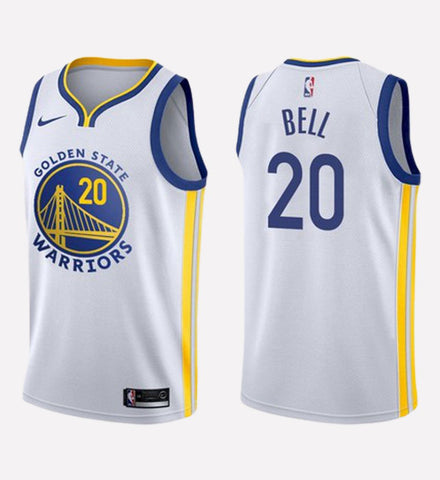 Men's Golden State Warriors20 Jordan Bell stitched jersey