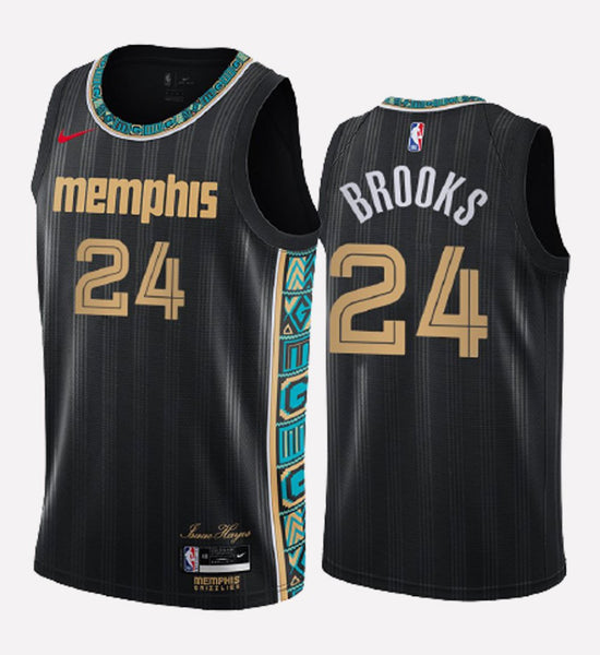 Men's Memphis Grizzlies #24 Dillon Brooks stitched jersey