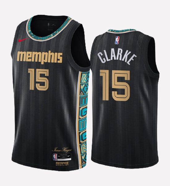 Men's Memphis Grizzlies #15 Brandon Clarke stitched jersey