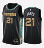 Men's Memphis Grizzlies #21 Tyus Jones stitched jersey