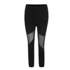 Black Patchwork Mesh Leggings