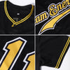 Custom Black Gold Authentic Baseball Jersey