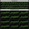 Custom Black Black-Neon Green Authentic Baseball Jersey
