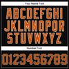 Custom Black Texas Orange-White Authentic Baseball Jersey