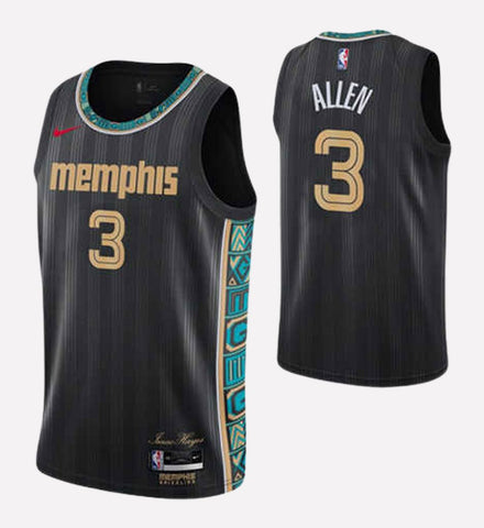 Men's Memphis Grizzlies#3 Allen stitched jersey