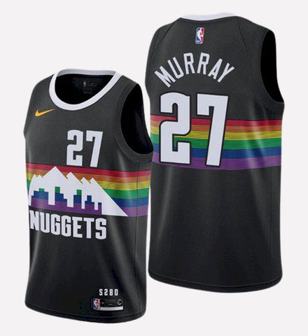 men's Denver Nuggets #27 Jamal Murray stitched jersey