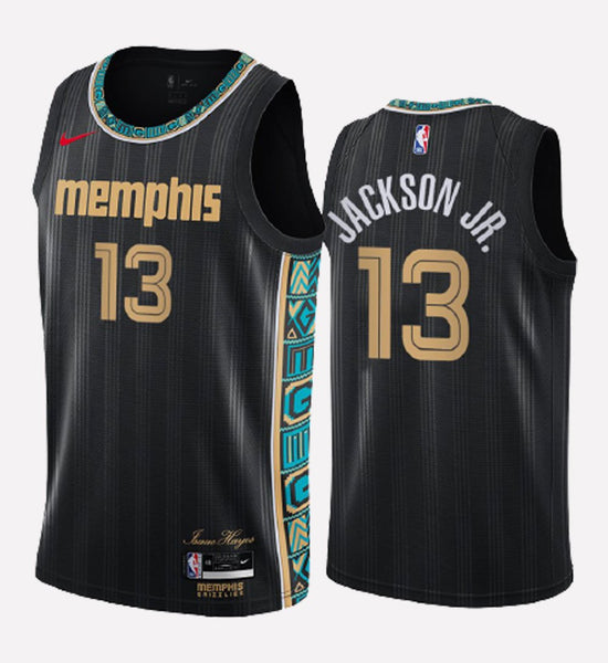 Men's Memphis Grizzlies #13 Jackson Jr stitched jersey