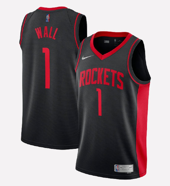 Men's Houston Rockets #1 John Wall stitched jersey