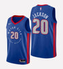 Men's Detroit Pistons #20 Josh Jackson stitched jersey