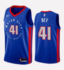 Men's Detroit Pistons #41 Saddiq Beyicon stitched jersey