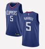 Men's Los Angeles Clippers #5 Montrezl Harrell stitched jersey