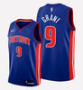 Men's Detroit Pistons#9 Jerami Grant stitched jersey