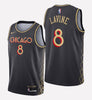 Men's Chicago Bulls #8 Zach LaVine stitched jersey